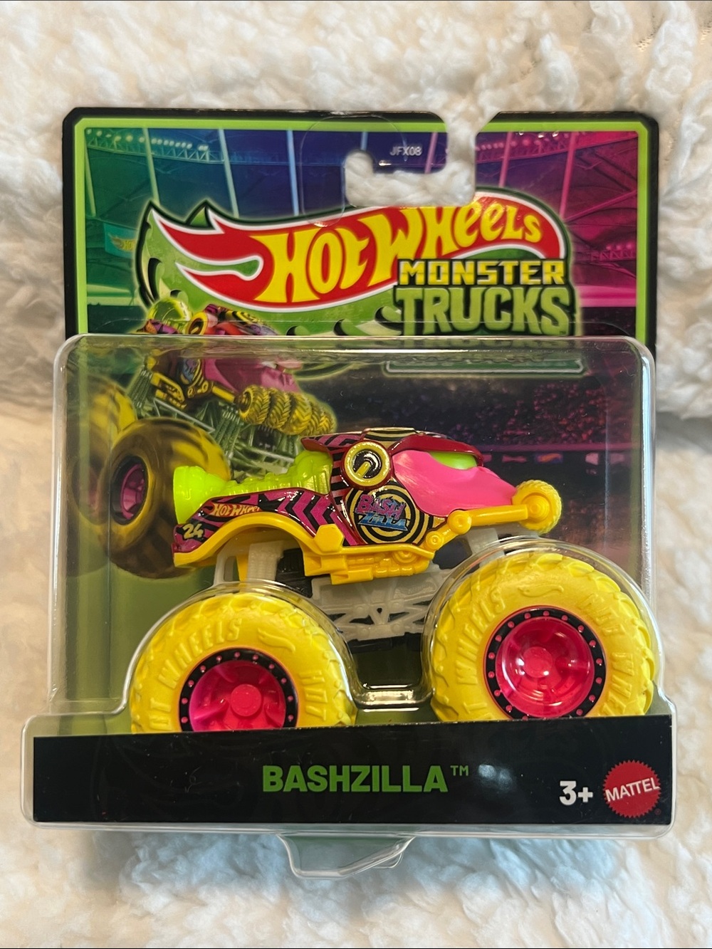 Bashzilla Monster Truck Glow in the Dark Hot Wheels